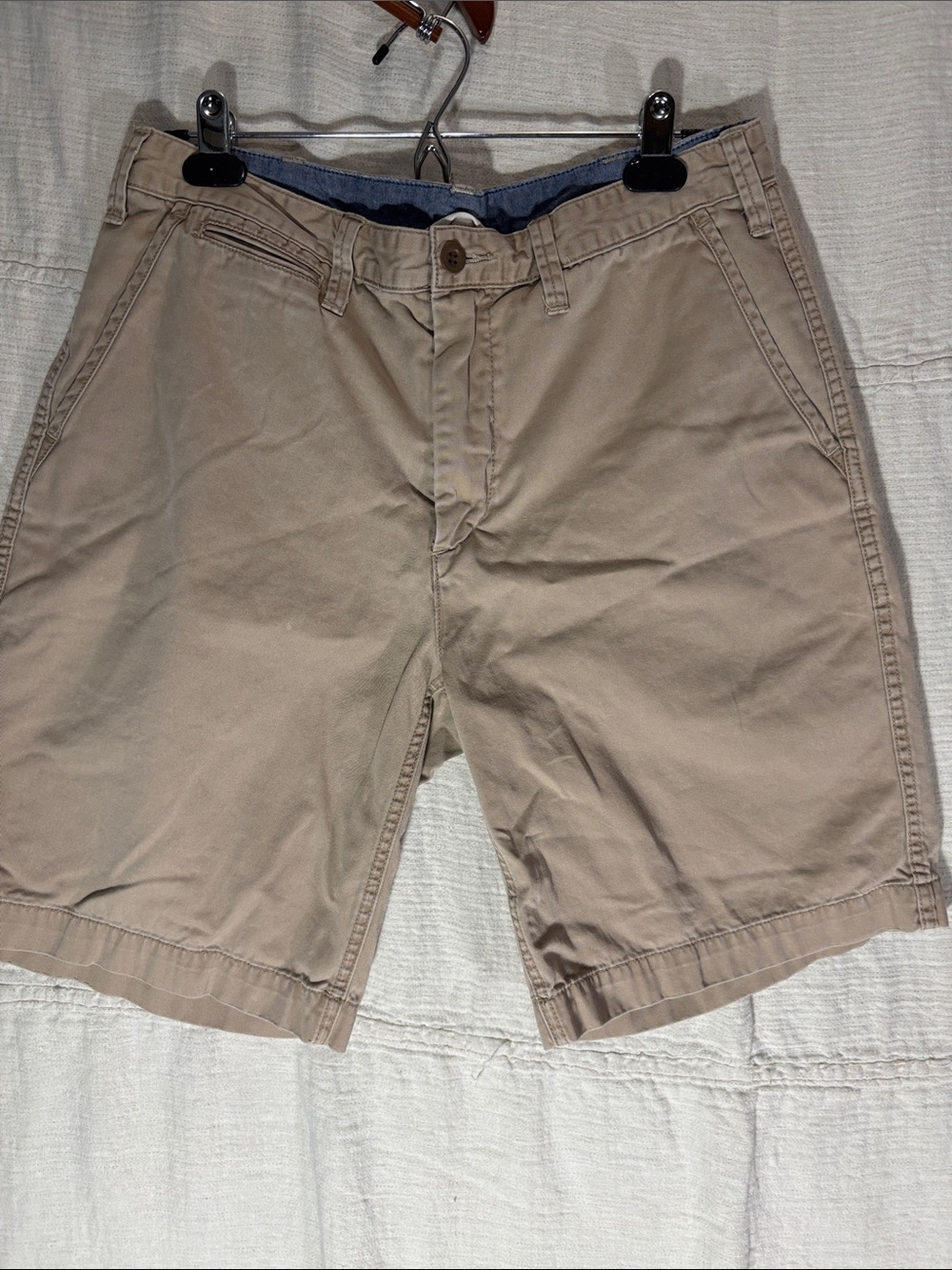 Ralph Lauren Tan Flat-Front Men's Shorts 100% cotton